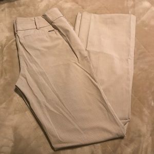 🎉SALE NY&CO 7th Ave tan pin stripe pants SZ 6 T
